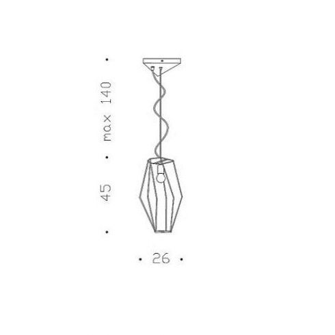 571/1SG METAL ROCK nickel black/nickel black// подвесной LED 1х4  х   