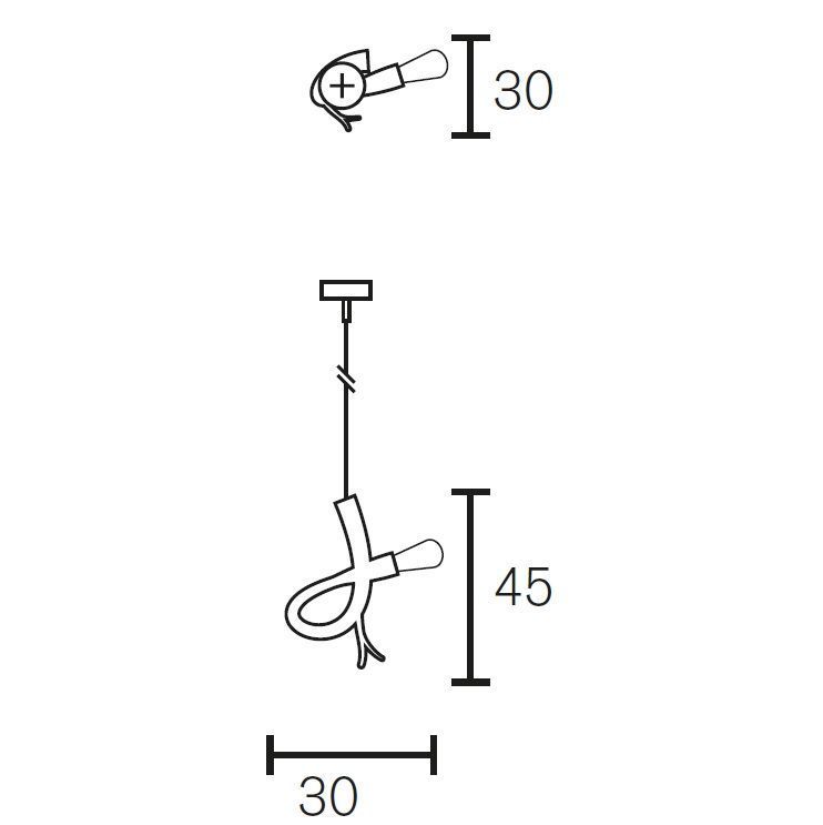 ED1QBLM EDISON'S TAIL matt black/// подвесной E27 1х25  х   