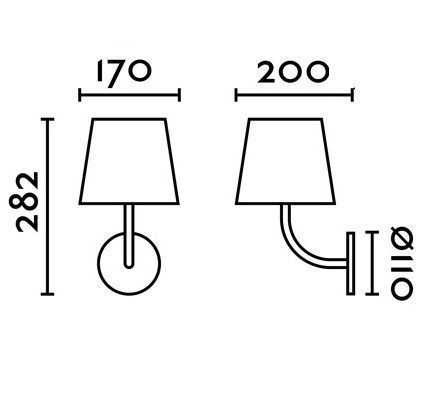 70780 Toc белый/// настенный LED 1х8  х   