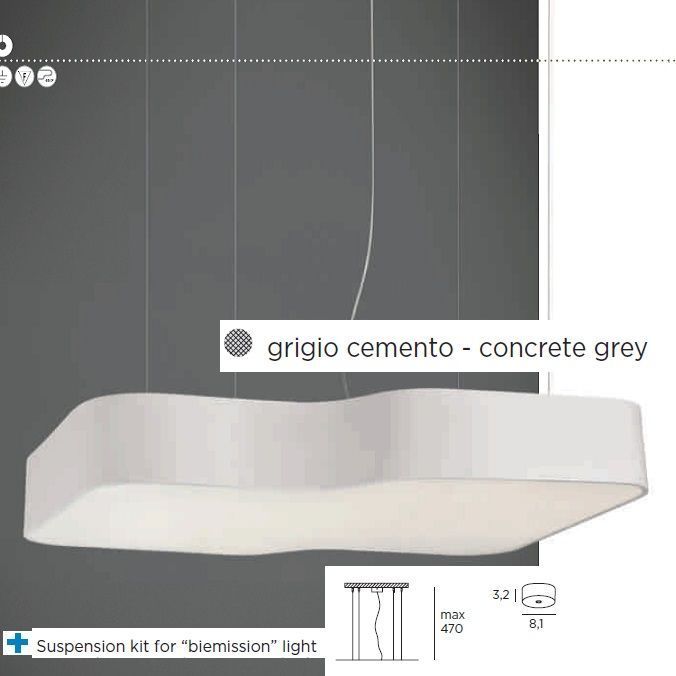 324 40 10 92 MOD concrete grey/ подвесной 2G11 2х36 G5 4х39   