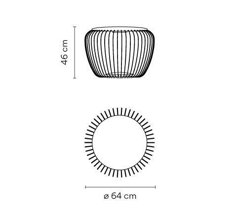 4710 58 /10 Meridiano off white/// напольный LED 1х9  х   