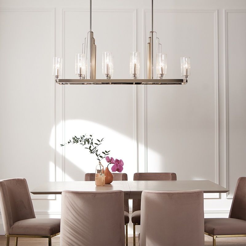 QN-KIMROSE10-PN KIMROSE Polished Nickel /Clear// подвесной E14 10х40  х   