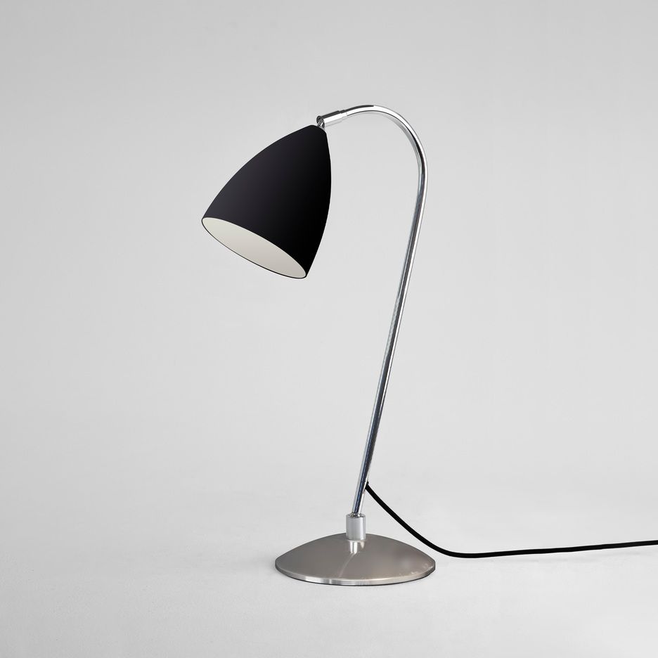 1223002 JOEL Polished Chrome/Matt Black// настольный E27 1х42  х   