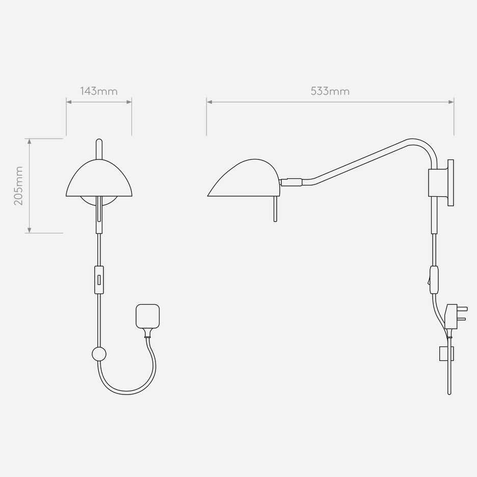 1476002 Serge Plug-In Matt White/Matt White// настенный G9 LED 1х20  х   