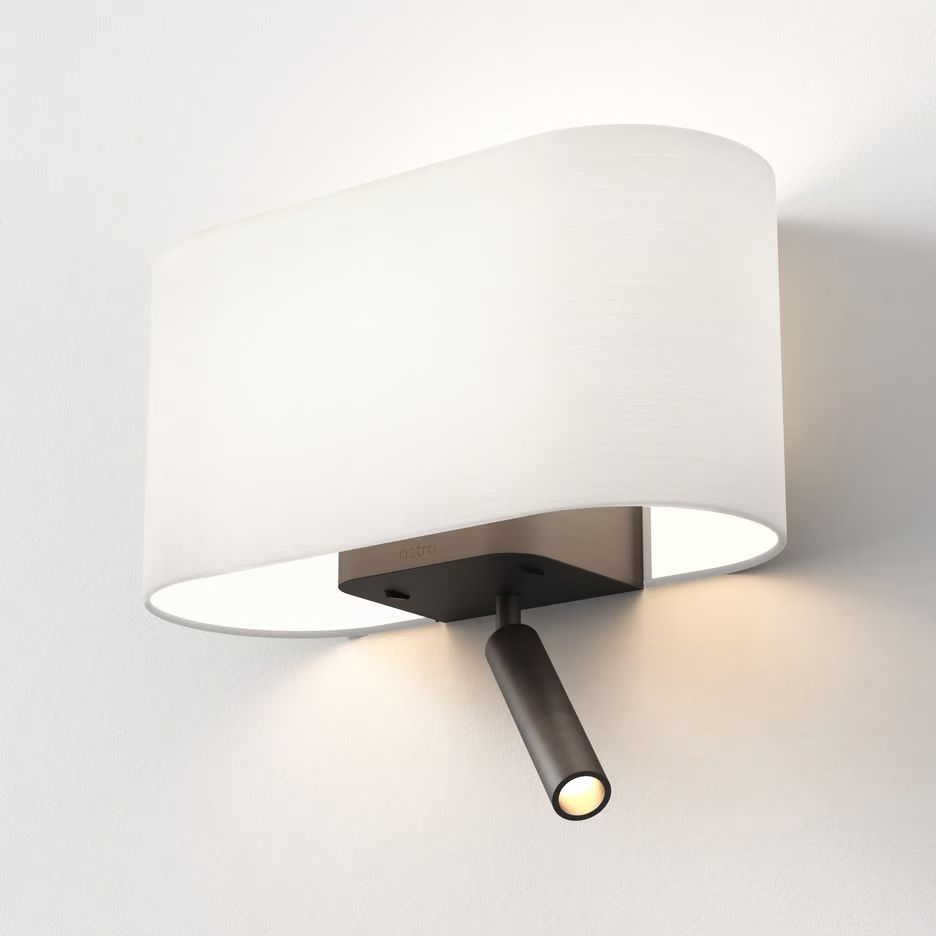 1433005+5043002 VENN Bronze/White//прозрачный настенный E27 LED 1х12 LED 1х3.3   