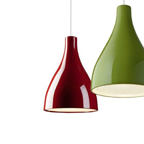313 50 40 10 WILLY laquered red///white подвесной E27 1х20  х  313 50 40 10