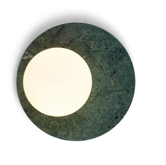 ACAM.004850 EMMA Green Guatemala marble/Opal white// настенный G9 1х12  х   