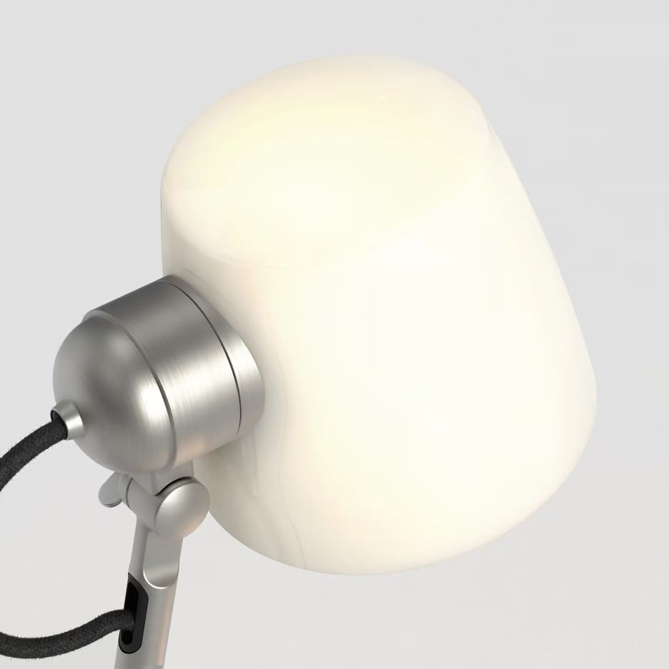 1460004 IMARI Matt Nickel/White// настольный E27 LED 1х12  х   