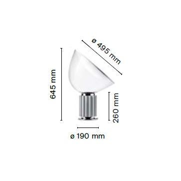 F6602030 TACCIA  black/Clear// настольный LED 1х28  х   