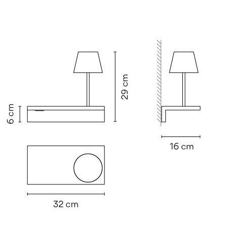 6046.93 SUITE matt white/white// настенный LED 1х3,7  х   