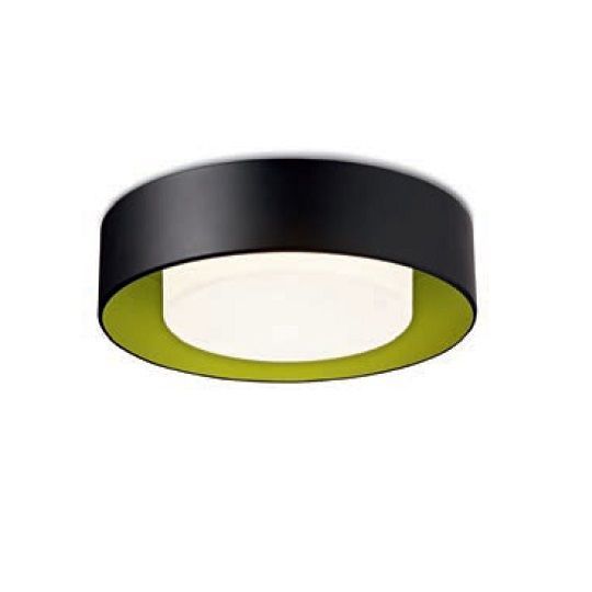331 40 10 22/52 D=36cm LULU matt black/spring green/white satin// потолочный GX24q-2 1х18  х   