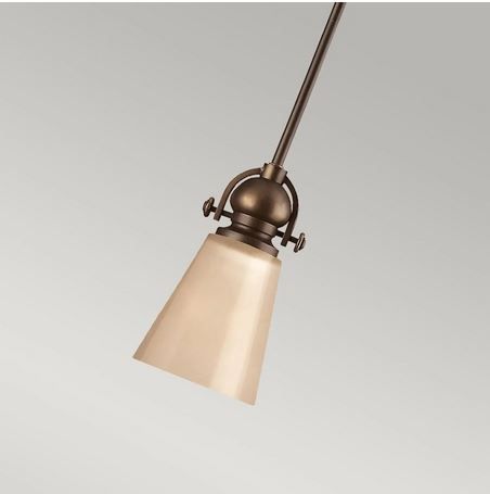 HK-MAYFLOWER-P-A MAYFLOWER Olde Bronze/Etched Amber// подвесной E27 1х60  х   