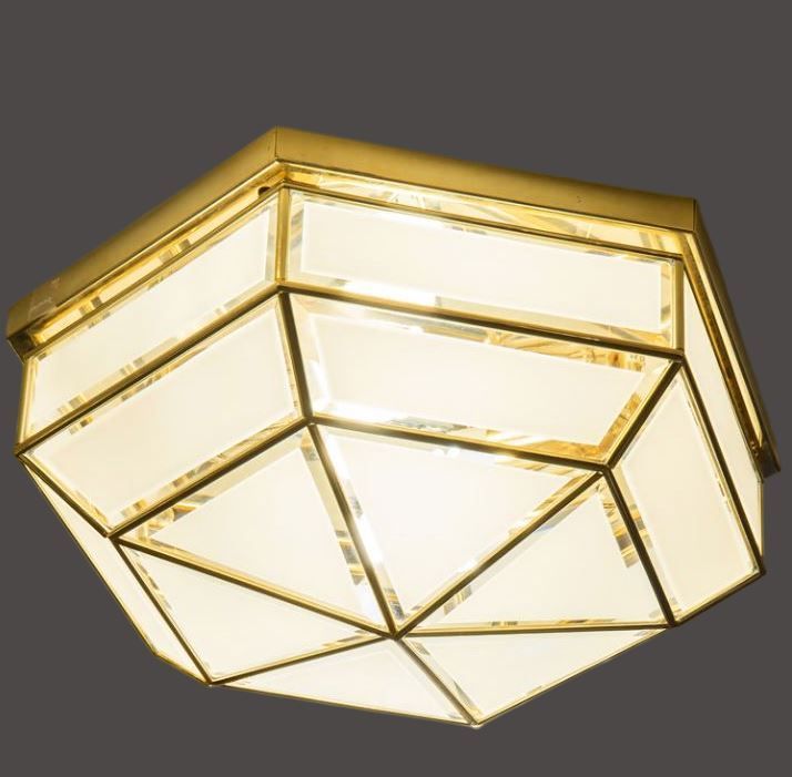 416.08.64 RILEGATO gold/white// потолочный E27 2х60  х   