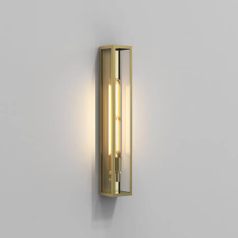 1402006 HARVARD 500 Natural Brass/Clear glass// настенный E27 1х40  х   