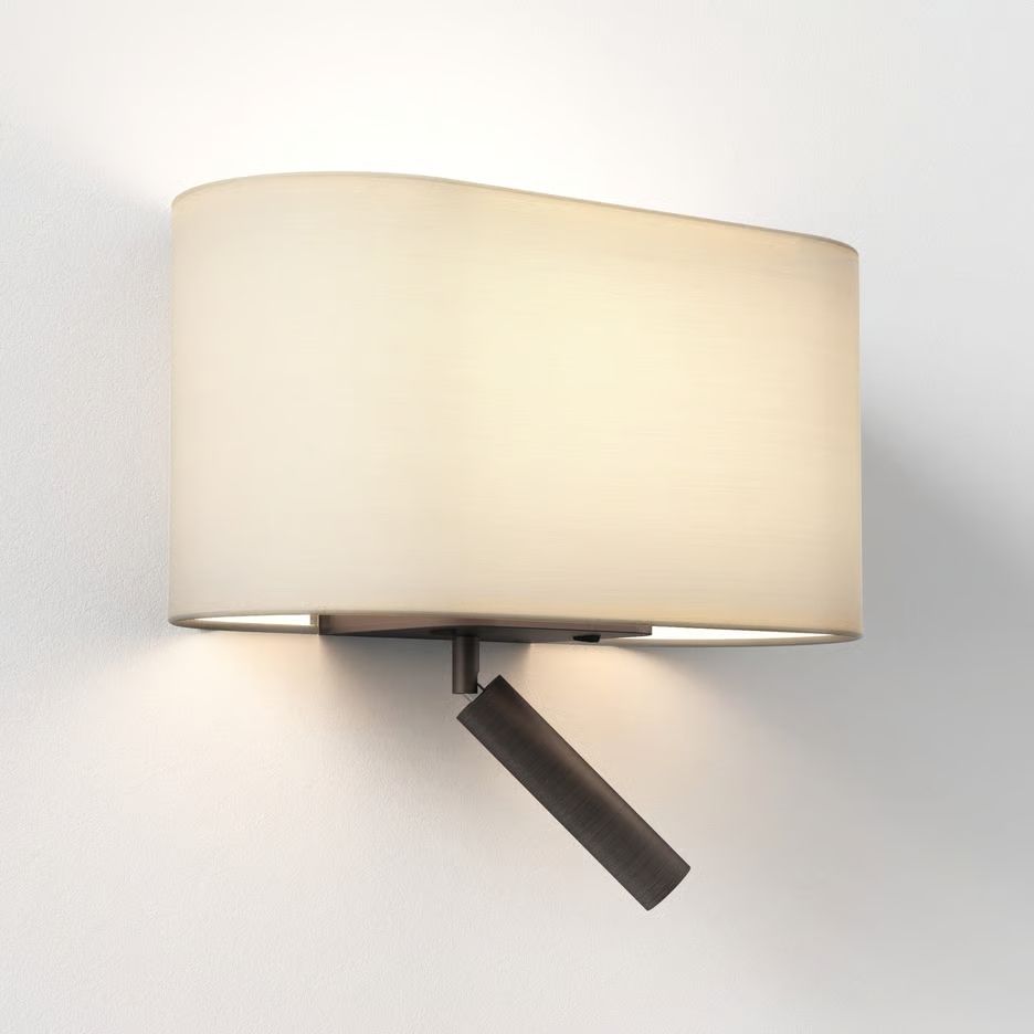 1433005+5043002 VENN Bronze/White//прозрачный настенный E27 LED 1х12 LED 1х3.3   