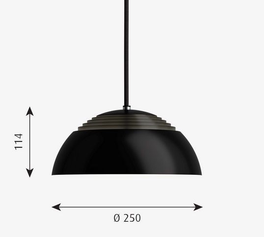 5741103614 AJ ROYAL black///white подвесной LED 1х30  х   