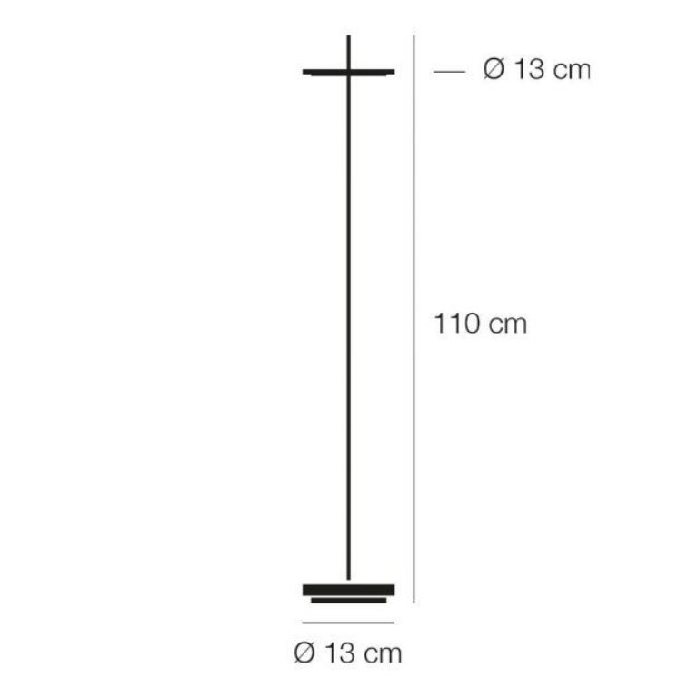 GBFBR GIULIETTA brass/// напольный LED 1х2,8  х   