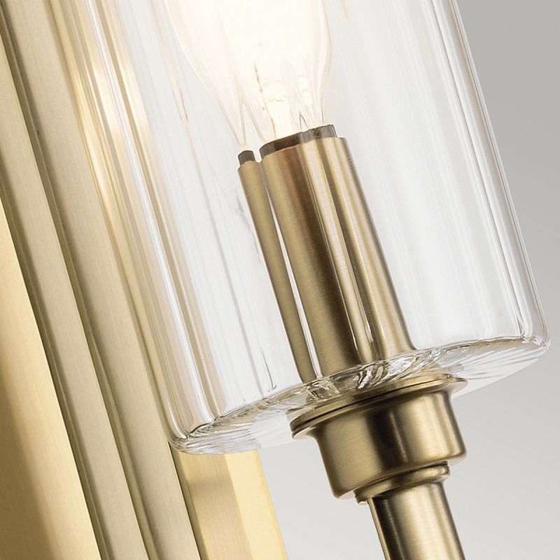 QN-KIMROSE1-BNB KIMROSE Brushed Natural Brass /Clear// настенный E14 1х40  х   