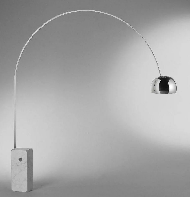 F0303000 ARCO STEEL/satin steel// напольный LED 1х28  х   