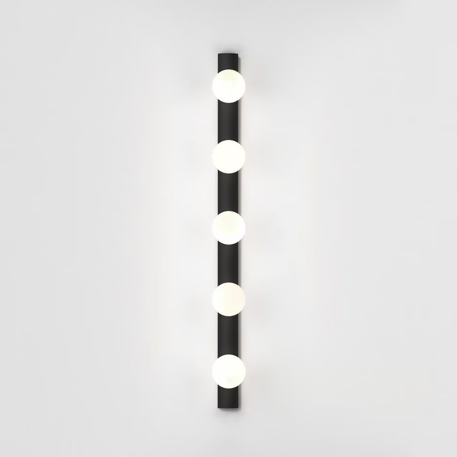 1087008 Cabaret 5 II Matt Black/Opal White// настенный G9 LED 5х3.5  х   