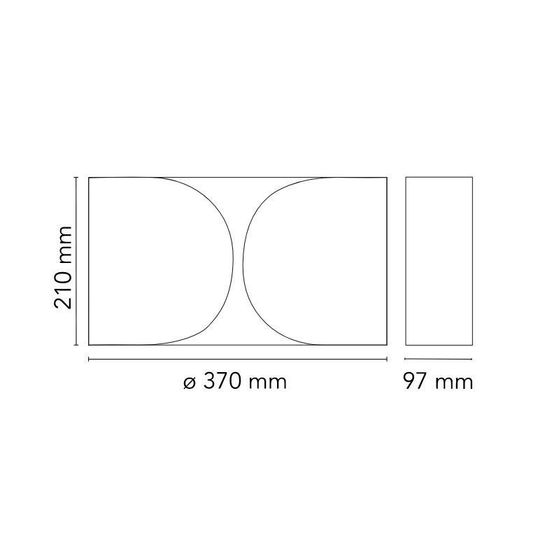F2400009 FOGLIO white/// настенный E27 2х100  х   