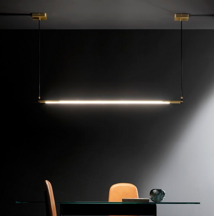ERIDANIA 002 DARK BROWN BELT ERIDANIA DARK BROWN BELT/SATIN BRASS// подвесной LED 1х70  х   