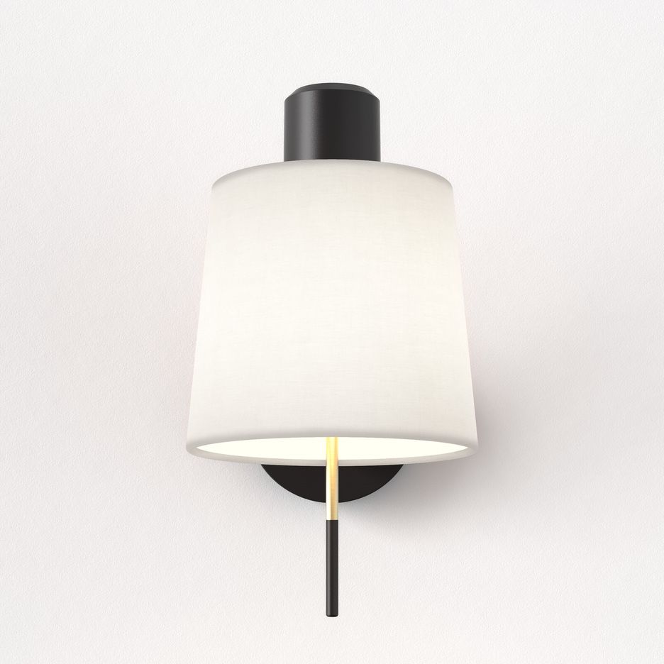 1441001+5013027 EDWARD  Matt Black / Matt Gold/White// настенный E27 1х12  х   