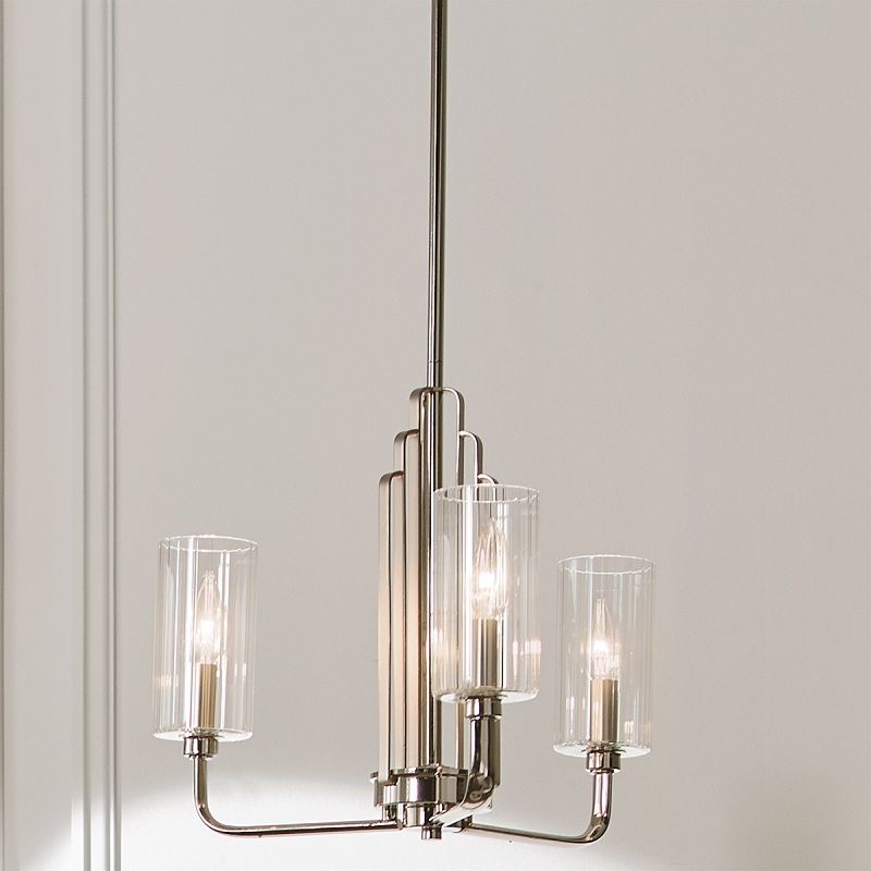 QN-KIMROSE3-PN KIMROSE Polished Nickel/Clear// подвесной E14 3х40  х   