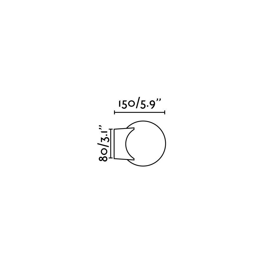 63503 LAGO chrome/white opal// настенный G9 LED 1х6  х   