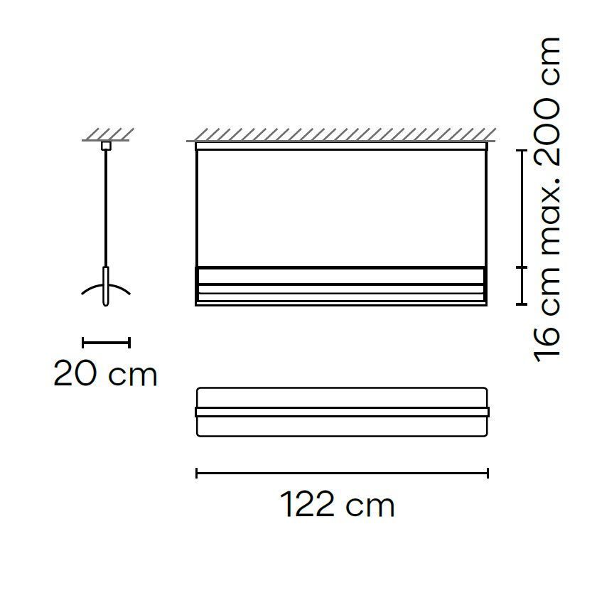 6436 11/2/Z  KONTUR BLACK/WHITE// подвесной LED 1х28  х   