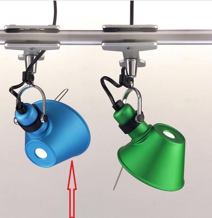 A 01 08 70  TOLOMEO micro pinza aquamarin/aquamarin// переносной E14 1х60  х   