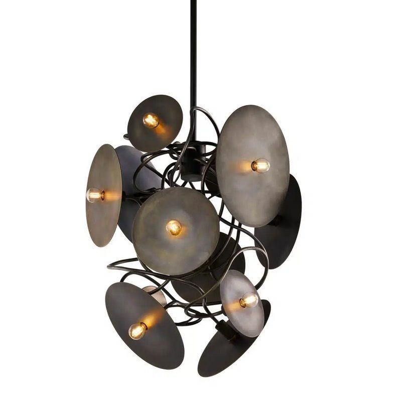 SOLCC70BLM-BDP SOLIS black matt/bronze dark patina// подвесной E14 12х40  х   