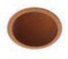 1198354 1M /9530 PIN ORGANIC brick red/// встраиваемый LED 1х10  х   