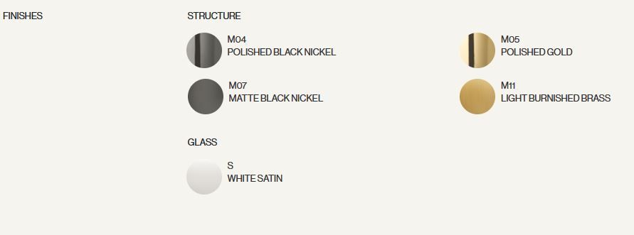 004W1M04S.CE/UL KITAMI WALL POLISHED BLACK NICKEL/WHITE SATIN// настенный G9 LED 4х5  х   