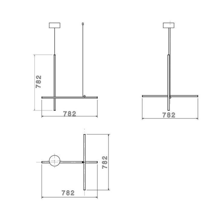 F1860033 COORDINATES argento///white подвесной LED 1х37  х   