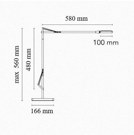 F3311009 KELVIN LED white/// настольный LED 1х8  х   