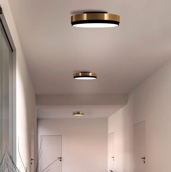 ACAM.004780 DISCUS BRASS/MATT BLACK/WHITE// потолочный LED 1х36  х   