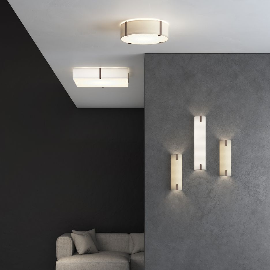 1469004 ELBA  Bronze/Putty Fabric// настенный E27 2х12  х   