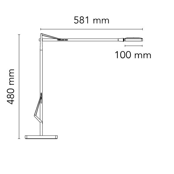 F3311033 KELVIN LED anthracite/// настольный LED 1х8  х   