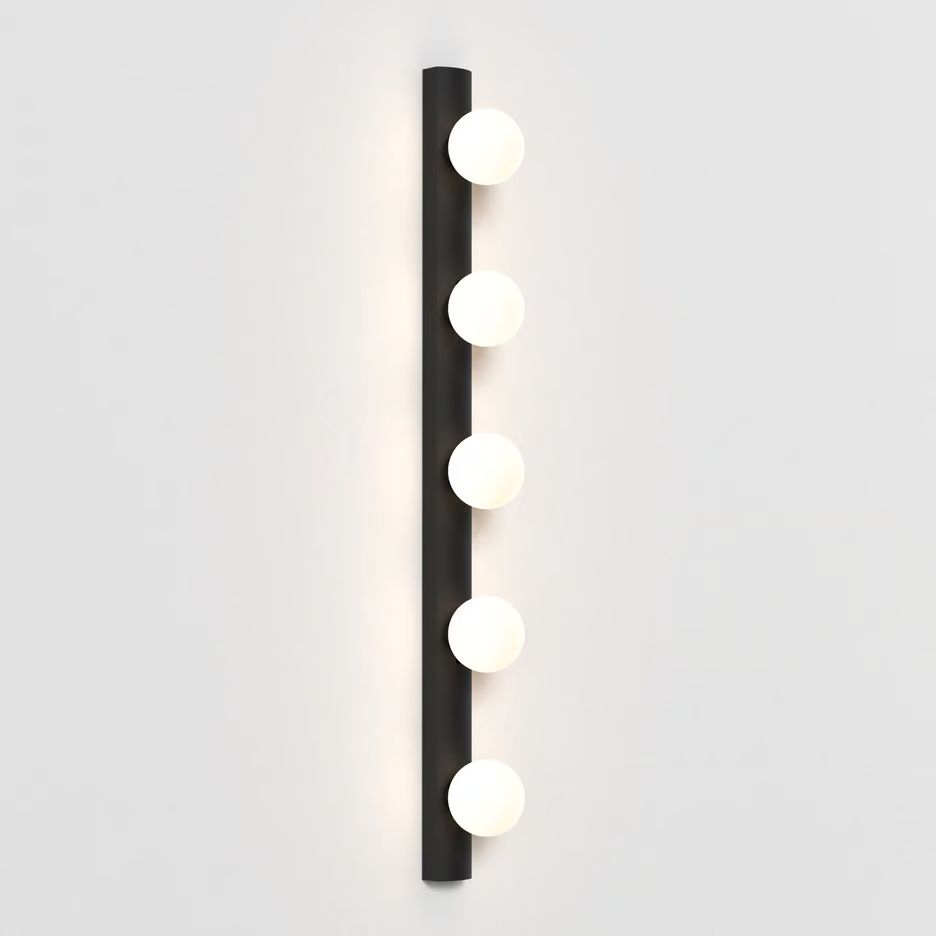 1087008 Cabaret 5 II Matt Black/Opal White// настенный G9 LED 5х3.5  х   