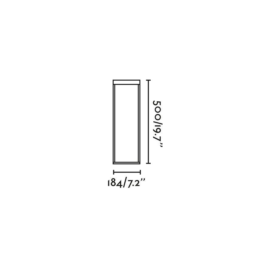 71913 KASP black///прозрачный напольный LED 1х2.2  х   