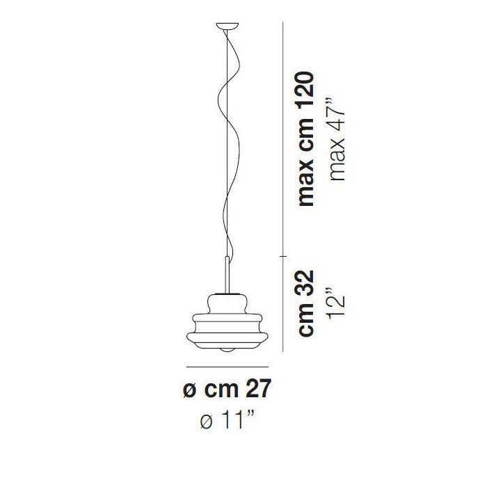 NOVECENTO SP P CR RI CR NOVECENTO chrom/clear// подвесной E14 1х60  х   