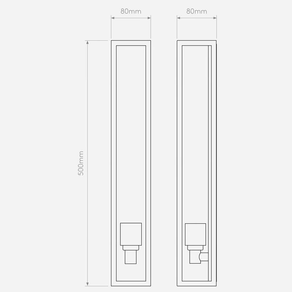 1402006 HARVARD 500 Natural Brass/Clear glass// настенный E27 1х40  х   
