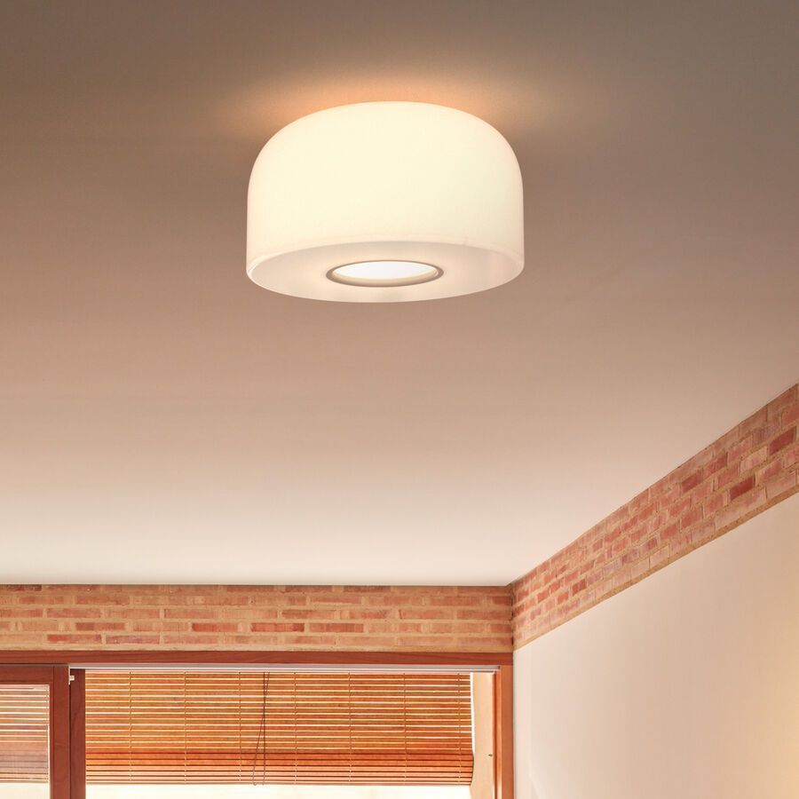 F1077009 BELLHOP GLASS C2 white/white// потолочный LED 1х30  х   