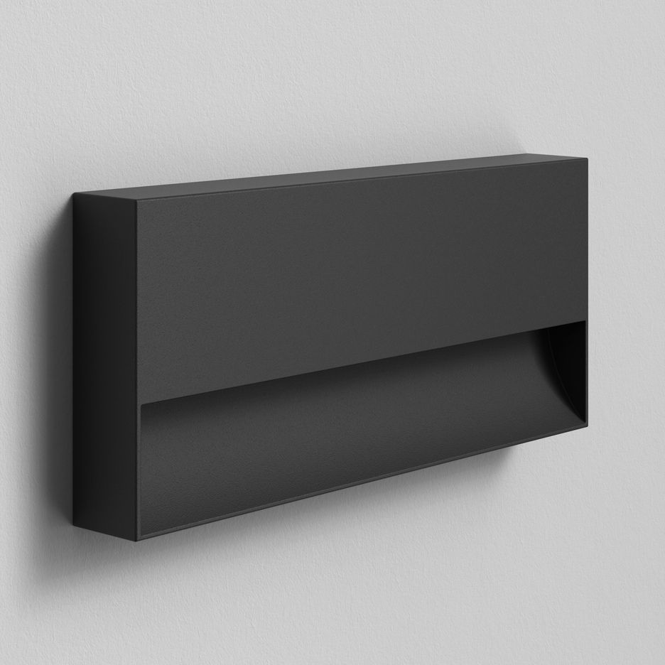 1466002  MORI 250 Textured Black/// настенный LED 3000/4000K CRI80 1х8.1  х   