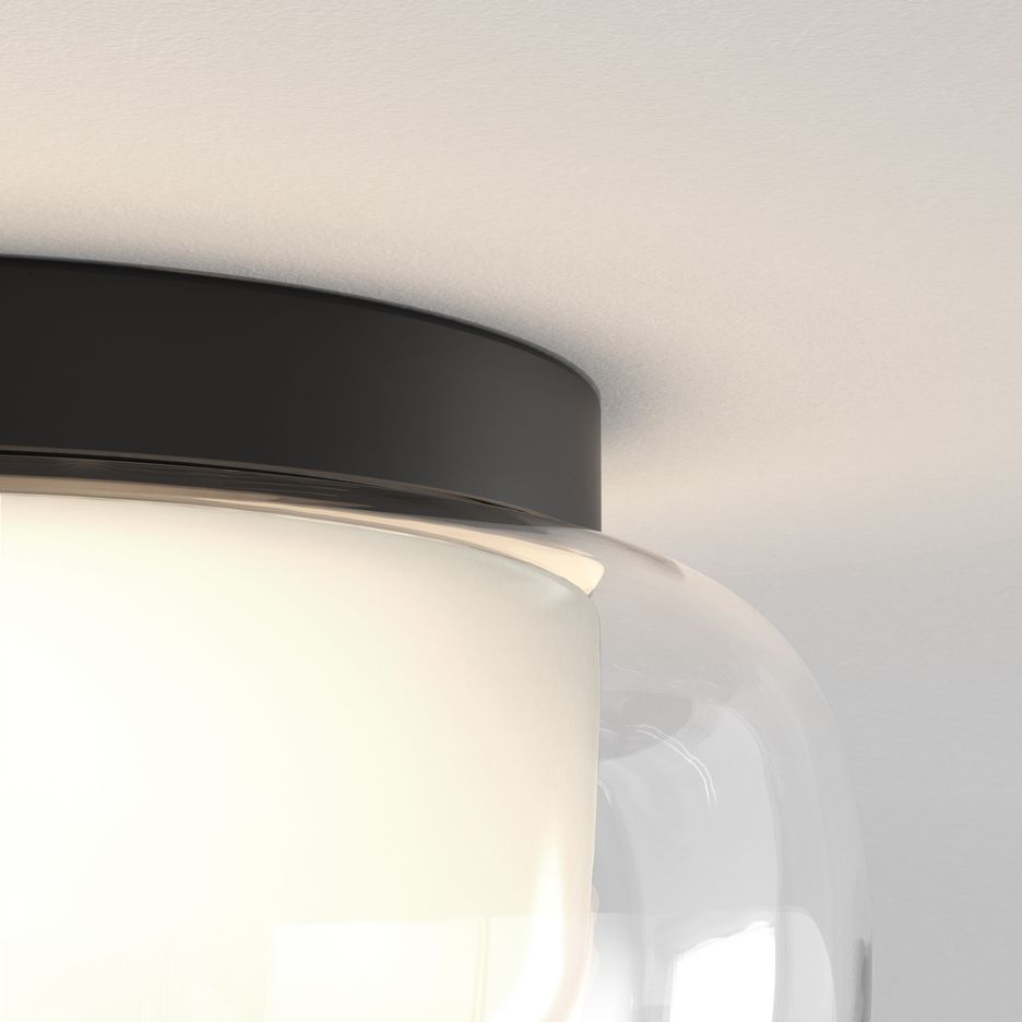 1450011 Aquina Ceiling 360 Matt Black/Clear/White// потолочный E27 2х12LED  х   