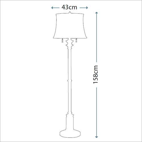 FE-STATEROOM-FL-AN STATEROOM  Antique Nickel /White// напольный E27 2х60  х   
