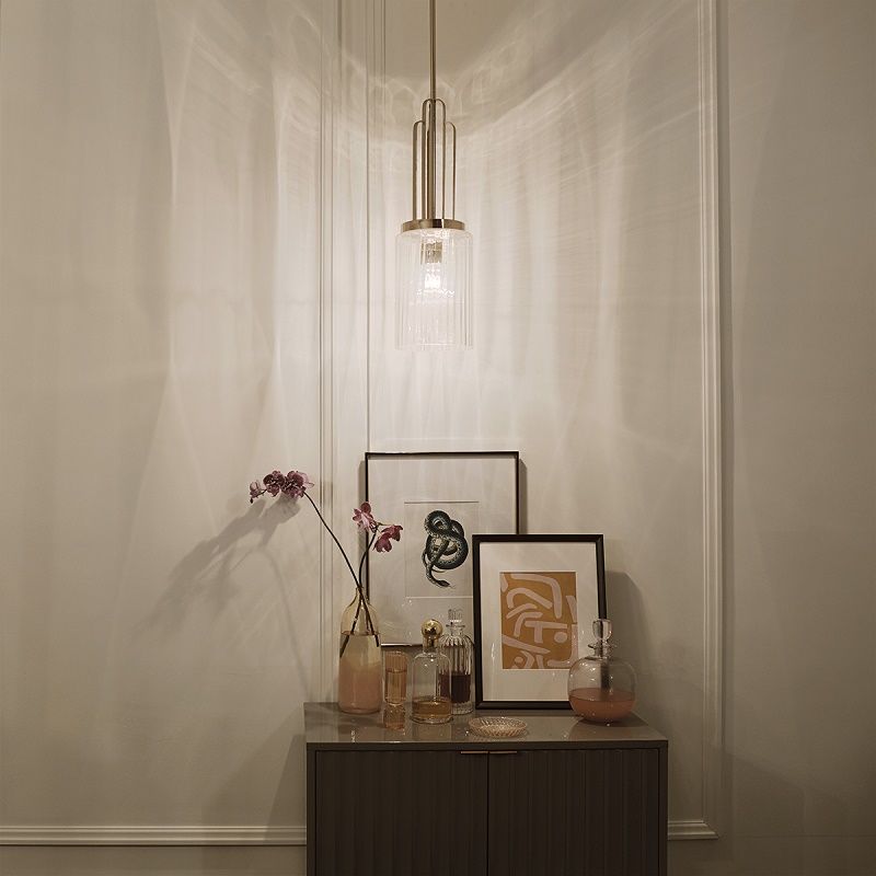 QN-KIMROSE-MP-PN KIMROSE Polished Nickel /Clear// подвесной E27 1х60  х   