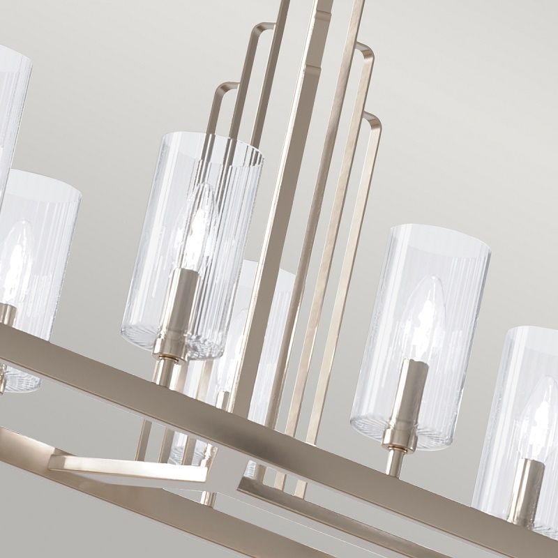 QN-KIMROSE10-PN KIMROSE Polished Nickel /Clear// подвесной E14 10х40  х   
