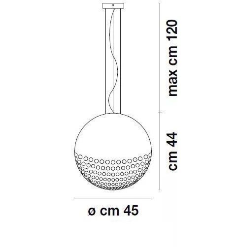 BOLLE SP 45 BOLLE nickel satin/clear подвесной E27 3х77  х   